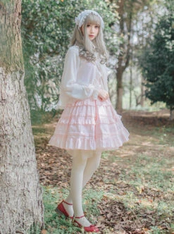 Lace High Waist Classic Lolita Sleeveless Dress -NAUS Lolita Shop 2 500x672 621