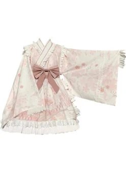 Japanese Ruffled Collar Large Sleeves Bowknot Classic Lolita Long-Sleeved Dress -NAUS Lolita Shop 2 500x672 627