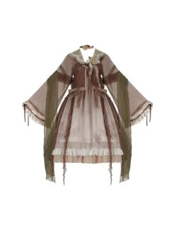 Ask Tea Series Chinese Style Embroidery Long-Sleeved Coat Detachable Brooch Classic Lolita Sleeveless Dress Set -NAUS Lolita Shop 2 500x672 646