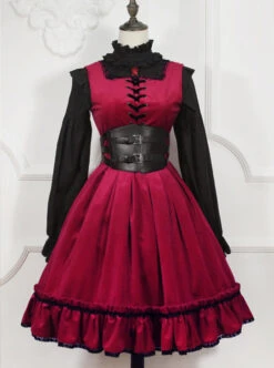 Retro Fairy Tale Style Gothic Lolita Sleeveless Dress -NAUS Lolita Shop 2 500x672 654