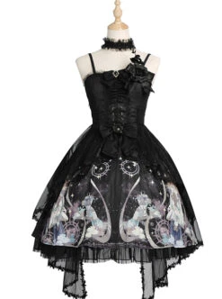 Virgin Flower Series JSK Gothic Lolita Light Hanayome Tea Party Sling Dress -NAUS Lolita Shop 2 500x672 698