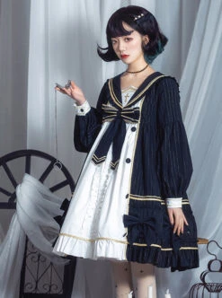 Mercury Daytime Series OP Dark Gothic Lolita Long Sleeve Dress -NAUS Lolita Shop 2 500x672 728