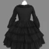 Black Multi-storey Lace Cotton Gothic Lolita Dress