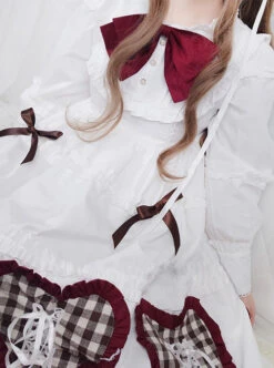 Bowknot Heart-shaped Pattern Sweet Lolita Long Sleeve Dress -NAUS Lolita Shop 3 500x672 1109