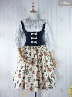 Strawberry Witch Mechanical Balloon Series JSK Punk Lolita Sling Dress -NAUS Lolita Shop 3 500x672 1163