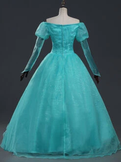 Mermaid Ariel Blue Dress Cosplay Costume Lolita Prom Dress -NAUS Lolita Shop 3 500x672 118