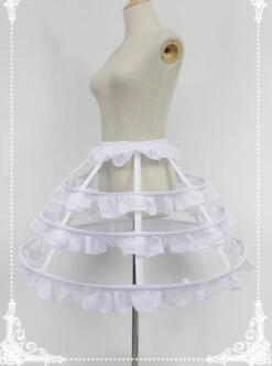 Ruffles Birdcage Type Steel Ring Dress Support Lolita Petticoat -NAUS Lolita Shop 3 500x672 1519