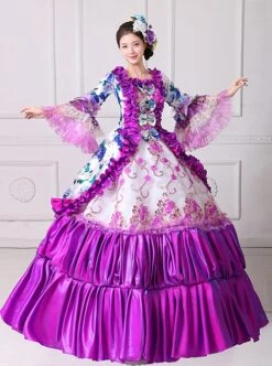 Retro Court Blue-white Temperament Long Lace Bow Calm Elegant Lolita Prom Long Sleeve Dress -NAUS Lolita Shop 3 500x672 212