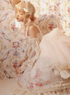 My First Love Series Flower Cake Classic Lolita Sleeveless Dress First Version -NAUS Lolita Shop 3 500x672 308