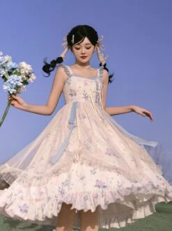 Chinese Style Elegant Floral Printing Retro Playful Summer Classic Lolita Sleeveless Dress -NAUS Lolita Shop 3 500x672 362
