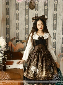 Magic Tea Party Laurel Goddess Series Classic Lolita Sleeveless Dress -NAUS Lolita Shop 3 500x672 379