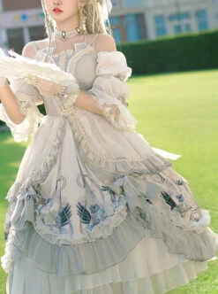 Rose Maiden Series OP Retro Palace Style Classic Lolita Dress -NAUS Lolita Shop 3 500x672 440