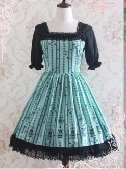 Summer Elegant Classic Lolita Short Sleeve Dress -NAUS Lolita Shop 3 500x672 460