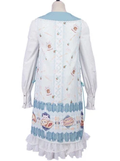 Soft Pancake Series Blue JSK Classic Lolita Sleeveless Dress And Long Sleeve Lining Dress Set -NAUS Lolita Shop 3 500x672 461