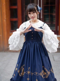 Alice In Wonderland Series JSK Classic Lolita Sling Dress -NAUS Lolita Shop 3 500x672 531