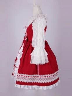 Cute Bowknot Pure Color Classic Lolita Sling Dress -NAUS Lolita Shop 3 500x672 606