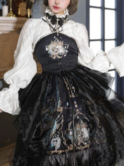 Divine Salvation Series Retro Gothic Lolita Sling Dress -NAUS Lolita Shop 3 500x672 687