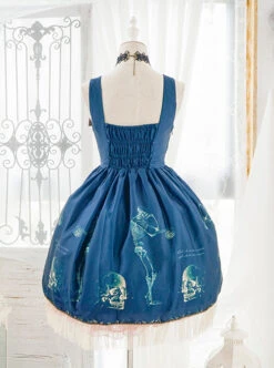 Retro Gothic Human-bone Lolita Sleeveless Dress -NAUS Lolita Shop 3 500x672 737