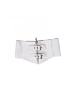 Letters And Poems Gunpowder Series White Pleated Lace Jacquard Drawstring Red Rose Embellishment PU Personalized Girdle Gothic Lolita Dress Set -NAUS Lolita Shop 3 500x672 740