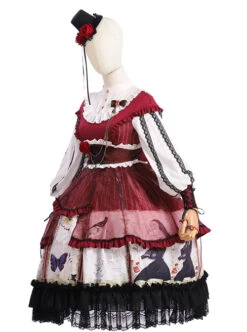 Dark Gold Hymn Series OP Gothic Lolita Long Sleeve Dress Set -NAUS Lolita Shop 3 500x672 771
