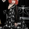 Diamond Star Meow Series Darkness Gothic Lolita Sling Dress