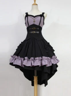 Seraph Night Series Elegant Gothic Lolita Sling Dress -NAUS Lolita Shop 3 500x672 796