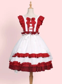 Sweet Tea Tale Series Ruffle Sweet Lolita Little Flying Sleeve Dress