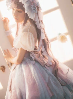 Cardcaptor Sakura Tomoyo Daidouji Costume Lolita Gradient Dress Set -NAUS Lolita Shop 3 500x672 920