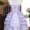 Lace Purple Bowknot Sweet Lolita Sling Dress