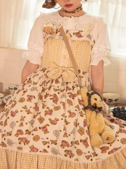 Angel's Bear Series JSK Sweet Lolita Sling Dress -NAUS Lolita Shop 4 500x672 1097
