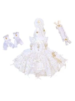 Ice Snow Galaxy Palace Princess Baby Cute Puffy Birthday Party Bowknot Lace Sweet Lolita Dress JSK -NAUS Lolita Shop 4 500x672 1352