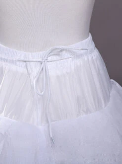 White Big Wedding Dress Trailing Style Petticoat