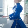 Fate/Grand Order Saber Series Lolita Blue Cosplay Long Sleeve Dress