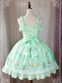 Magic Tea Party Wind's Child Series Bowknot Lolita Sling Dress -NAUS Lolita Shop 4 500x672 294