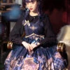Immortal Bottle Series JSK Retro Printing Classic Lolita Sling Dress