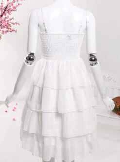 Chiffon Bowknot Elegant Classic Lolita Sling Dress -NAUS Lolita Shop 4 500x672 380