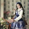 Magic Tea Party Starry Sky City Series Classic Lolita Sling Dress