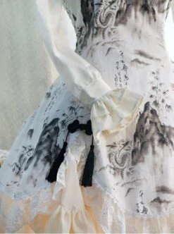 Chinese Style Peony Printing Long Sleeve Qi Lolita Dress -NAUS Lolita Shop 4 500x672 447