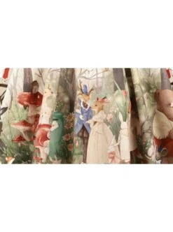 Secret Forest Tea Party Series JSK Cute Animal Print Bow Knots Button Decoration Classic Lolita Sleeveless Dress Set -NAUS Lolita Shop 4 500x672 454