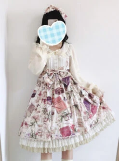 Collect The Traveler Series Classic Lolita Long Sleeve Dress -NAUS Lolita Shop 4 500x672 462