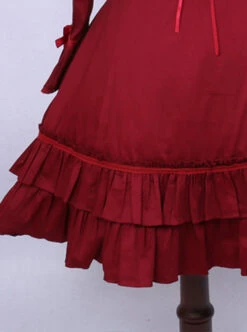 Retro Long Sleeves Ruffle Elegant Classic Lolita Dress -NAUS Lolita Shop 4 500x672 472