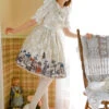 Magic Tea Party War Of Thrones Series Printing Classic Lolita Sling Dress Version 2