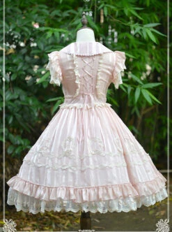 Pure Color Chiffon Lace Classic Lolita Sleeveless Dress -NAUS Lolita Shop 4 500x672 49