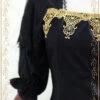 Elegant Black Jacquard Classic Lolita Half Sleeve Dress