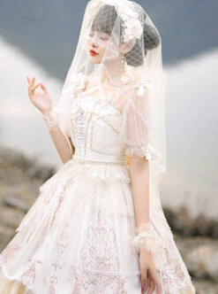 Day And Night Carols Series JSK Gorgeous Elegant Lace Classic Lolita Sleeveless Dress -NAUS Lolita Shop 4 500x672 567