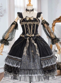 Starry Night Series JSK Special Design Elegant Palace Style Classic Lolita Dress -NAUS Lolita Shop 4 500x672 577