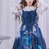 Nebula Whale Series JSK Classic Lolita Blue Sling Dress