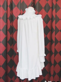 Ruffles Long Sleeves Stand Collar Gothic Lolita Dress -NAUS Lolita Shop 4 500x672 760