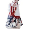 Cute Panda Series Printing Chinese Style Autumn Winter Children Sweet Lolita Kids Long Sleeve Dress
