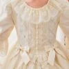 Lace Princess Collar Elegant Court Style Collar Bowknot Decorated Lace Middle Sleeve Ruffle Hem Sweet Lolita Kids Dress